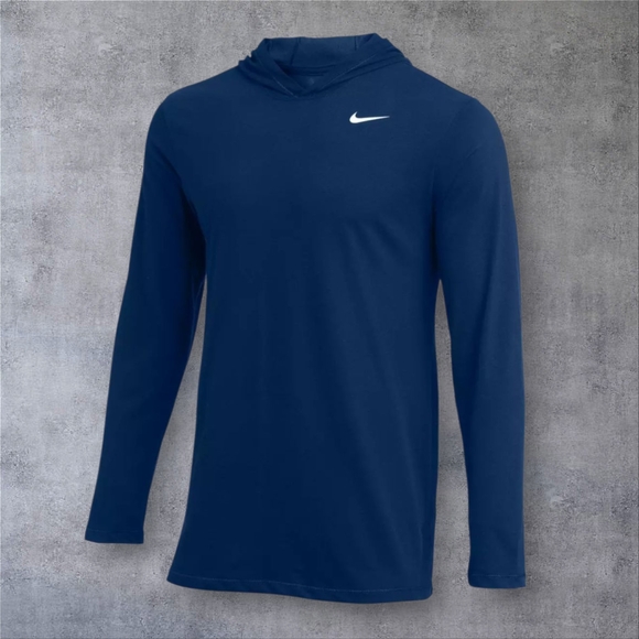 Nike Men's Navy Hoodie Long Sleeve - Picture 1 of 3